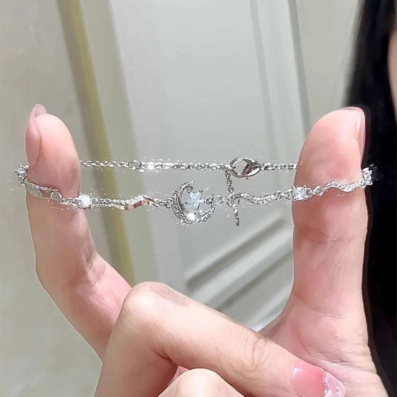 Wholesale Star Moon Zircon Bracelet