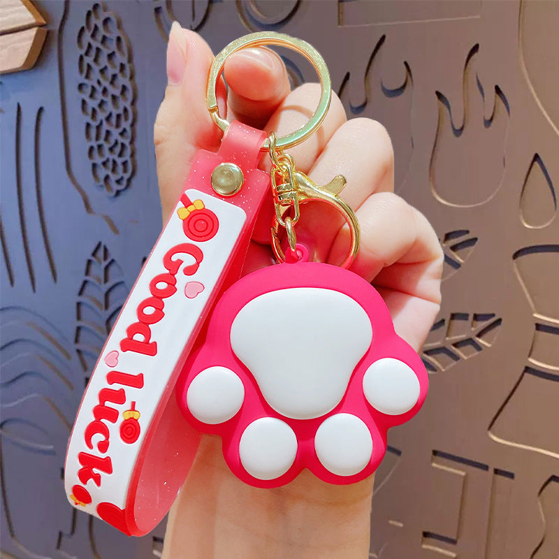 Wholesale Cartoon Cat Claw PVC Keychain ACC-KC-ZhongChi001