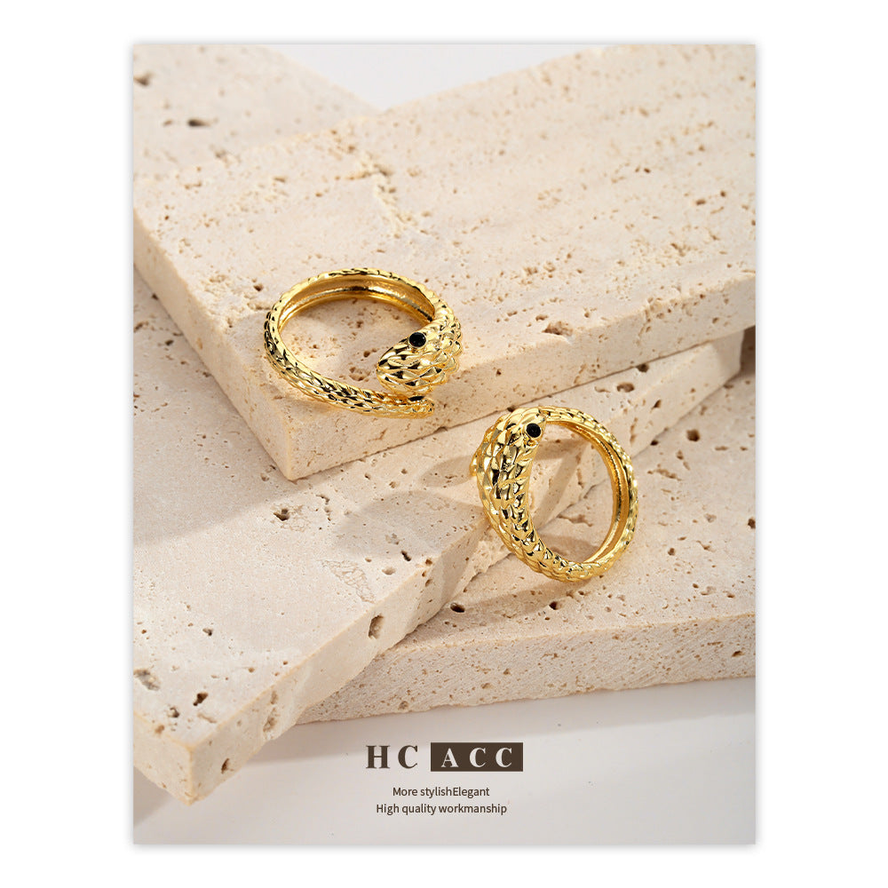 Wholesale Snake-Shaped  Cool Style Design  Ring