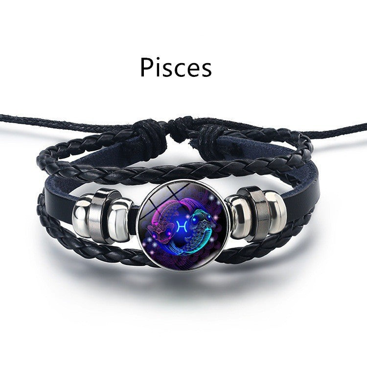 Wholesale Trendy Contion Zodiac Bracelet for Unisex,  Handmade Cortex Jewelry Accessory