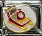 Wholesale Italian Charm Bracelet 9mm DIY Splicing Cartoon Christmas Series Titanium Steel  Composable Bracelet