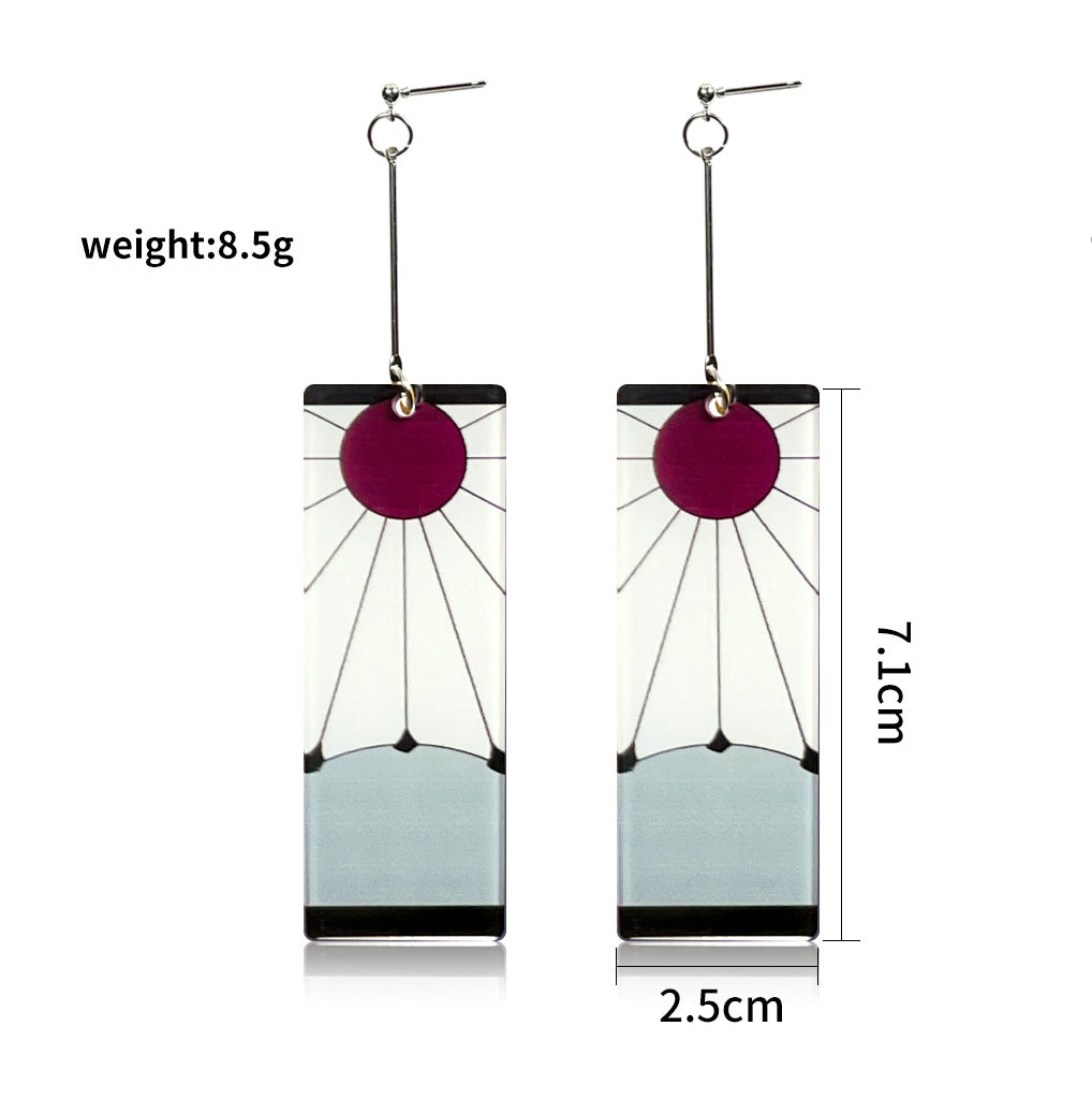 Wholesale Cartoon Anime Butterfly Acrylic Earrings ACC-ES-Jiay011