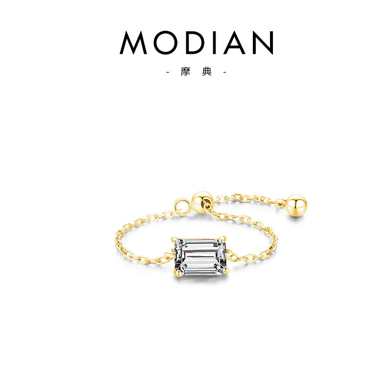 Wholesale light luxury inlaid zircon adjustable ring