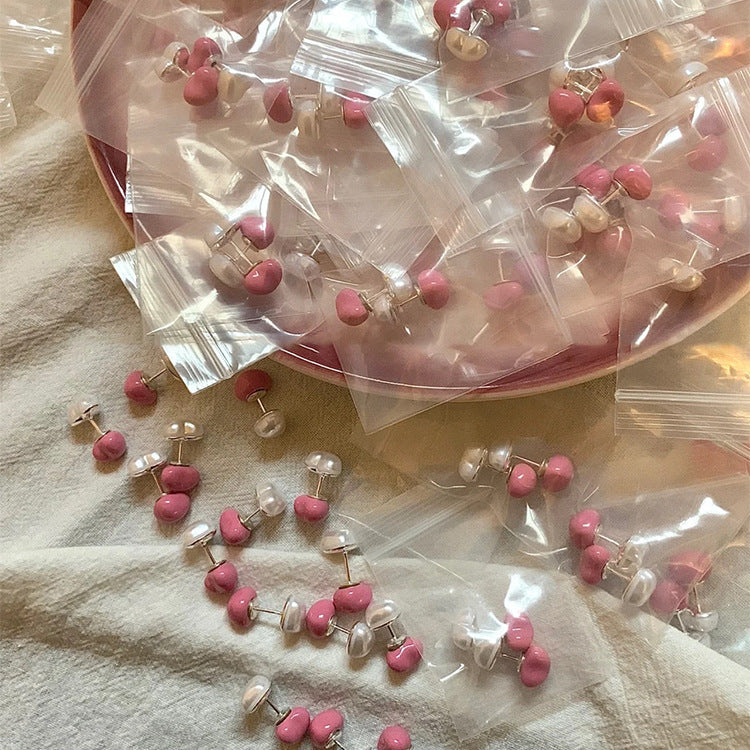 Wholesale  Oil Dropping Love Earrings