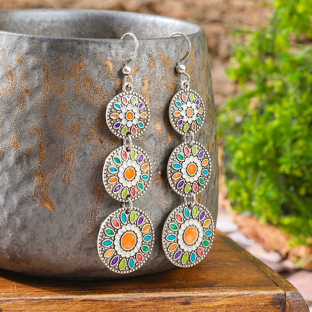 Wholesale Bohemian Tassel Earrings,  Handmade Beaded Alloy Earrings for Seaside Vacations,  Trendy Jewelry Accessory