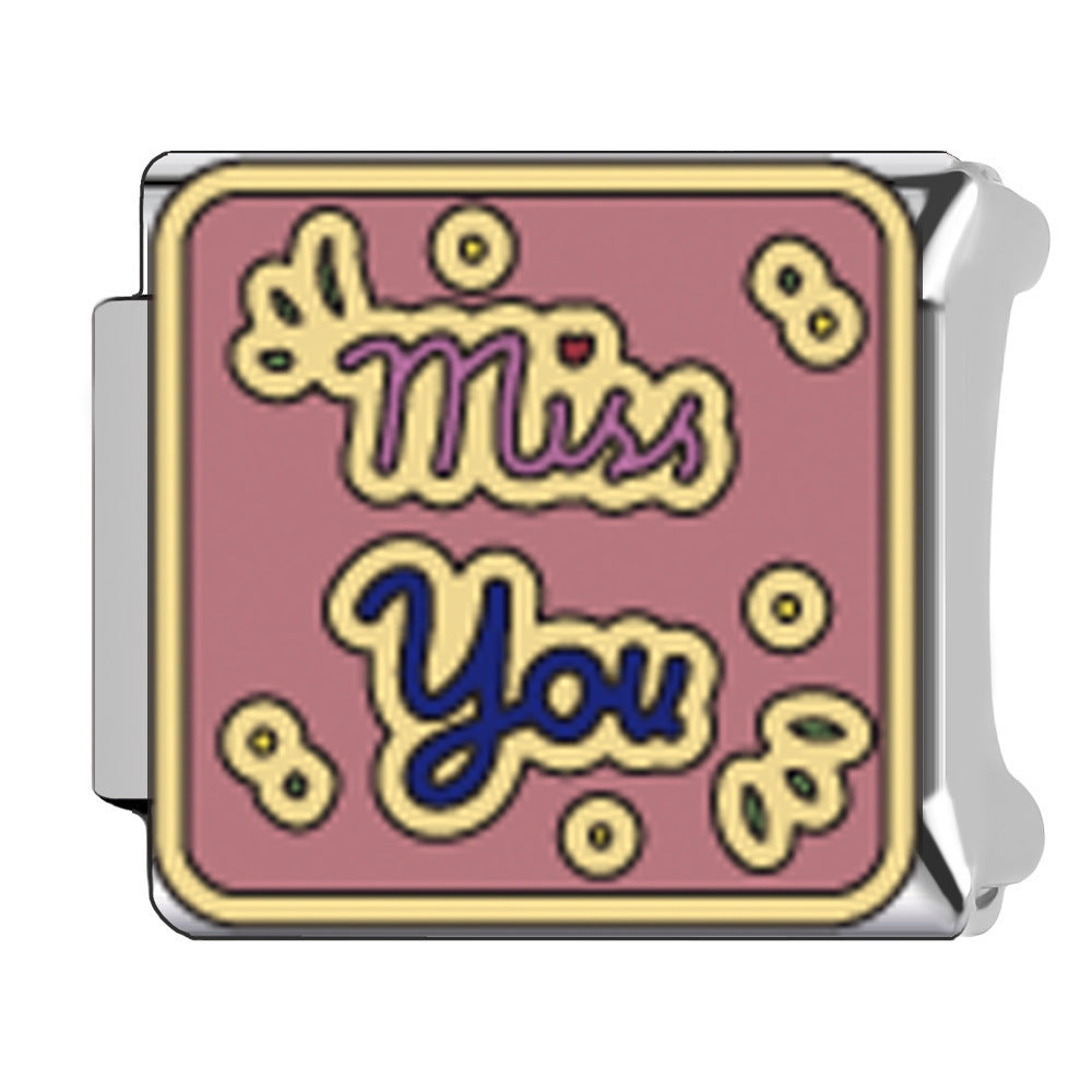 Wholesale Italian Charm Bracelet 9mm DIY Mother' s Day  Creative Stainless Steel Composable Bracelet