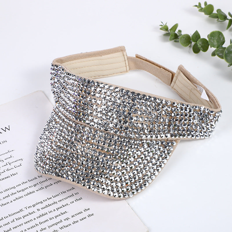 Wholesale Fashion Empty Top Hat Rhinestone Hat Summer Hat ACC-HT-MeiJiao001