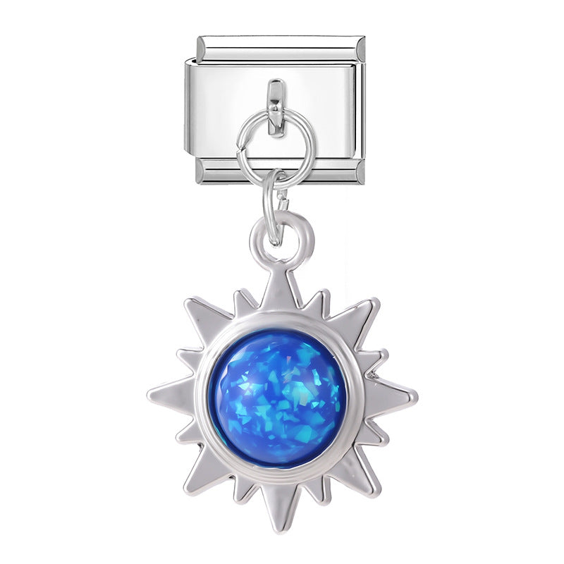 Wholesale Italian Charm Bracelet 9mm DIY  Fresh and Exquisite   Stainless Steel Composable Bracelet