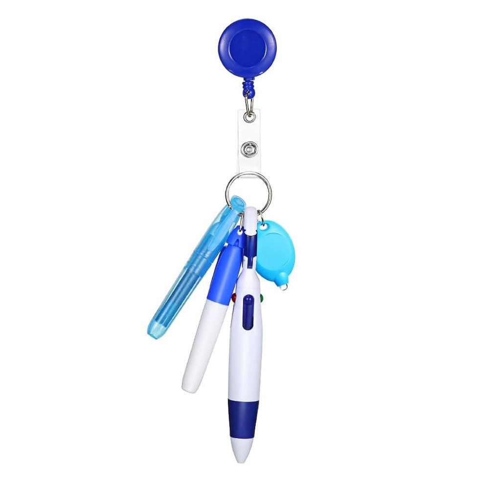 Wholesale Nurse Pen Set with Light Telescopic Badge Scroll Keychain Badge Reels ACC-KC-ChiHai003