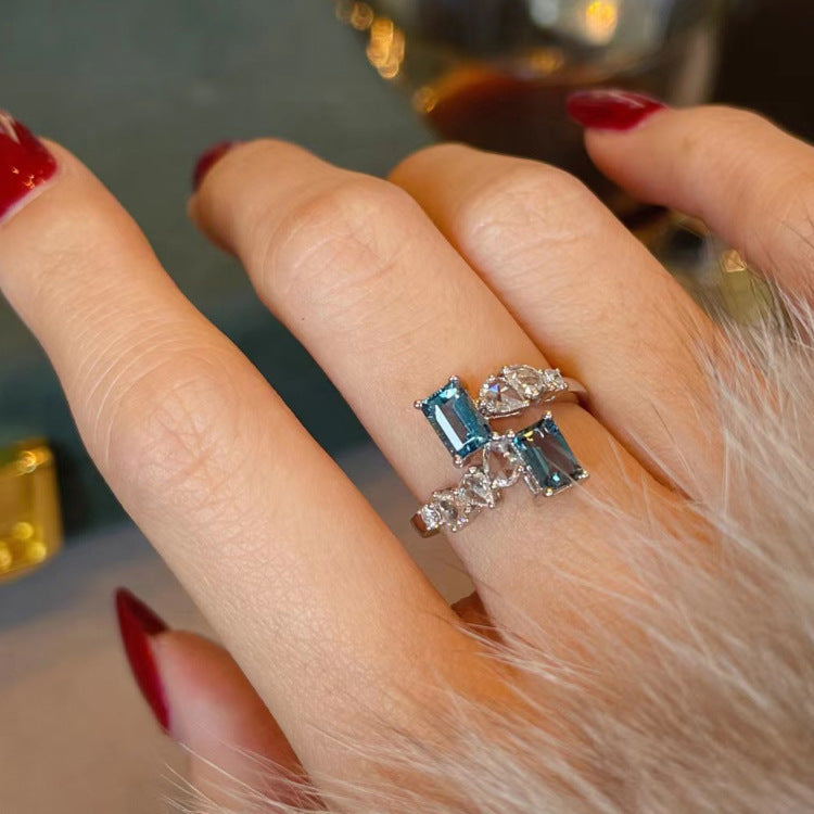 Wholesale luxury diamond Open women's ring