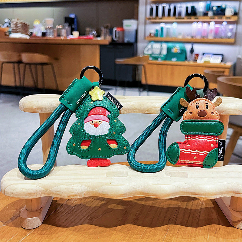 Wholesale Leather  Pendant KeychainCute Cartoon