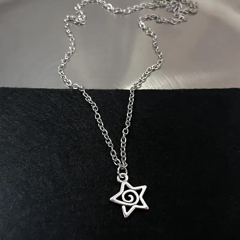 Wholesale Fashion Women' s Alloy Pendant Necklace with Vortex Irregular Pattern Jewelry Accessory