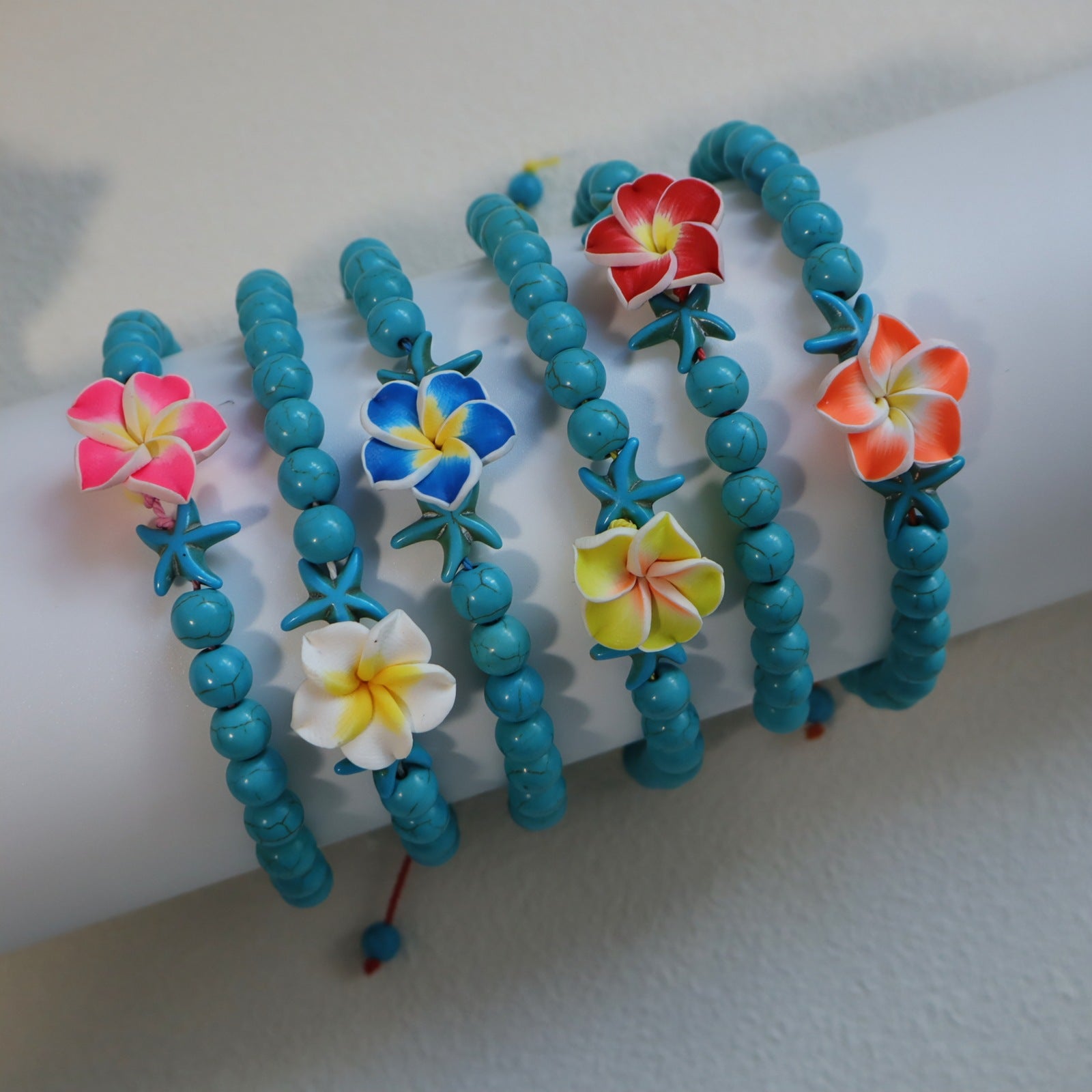 Wholesale Bohemian Sunflower Bracelet - Turquoise Beaded Leather Jewelry Accessory,  Trendy Gift for Women