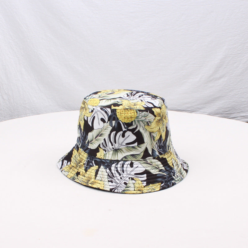 Wholesale  Double-sided Fisherman Hat  Printed Basin Hat Bucket Hat