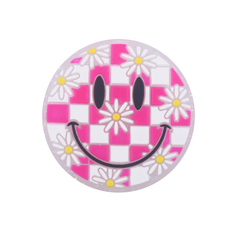 Wholesale Cartoon Smiley Flowers Autism Care Focal Beads DIY Bead Accessories