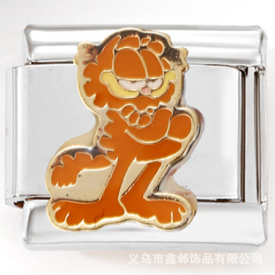 Wholesale Italian Charm Bracelet 9mm DIY Splicing Creative Pattern Stainless Steel Composable Bracelet