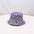 Wholesale  Purple Leopard Double-sided Fisherman's Hat  Sunshade Hat