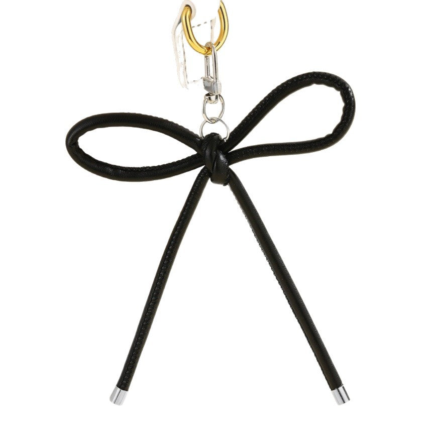 Wholesale Leather bow lanyard keychain