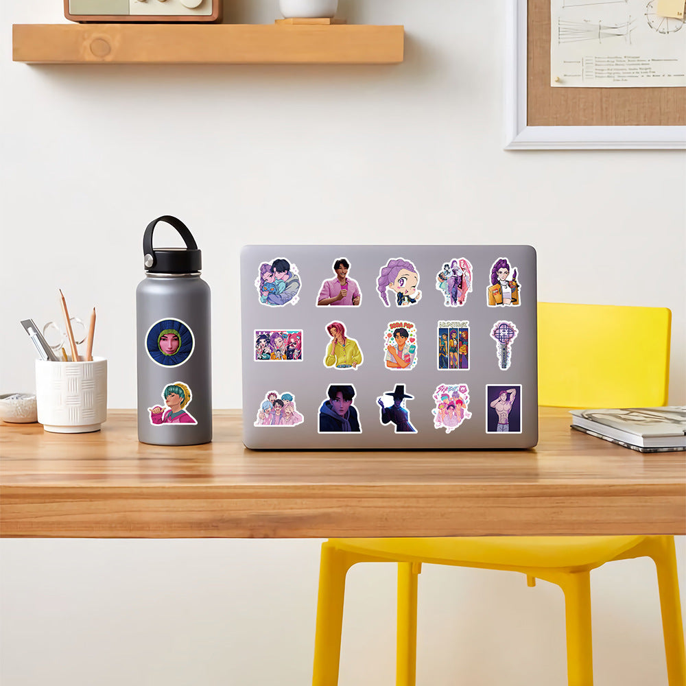 Wholesale 103pcs/pack KPop Stickers Illustration DIY Notebook Stickers
