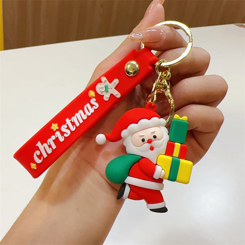 Wholesale  doll pendant Christmas Keychains