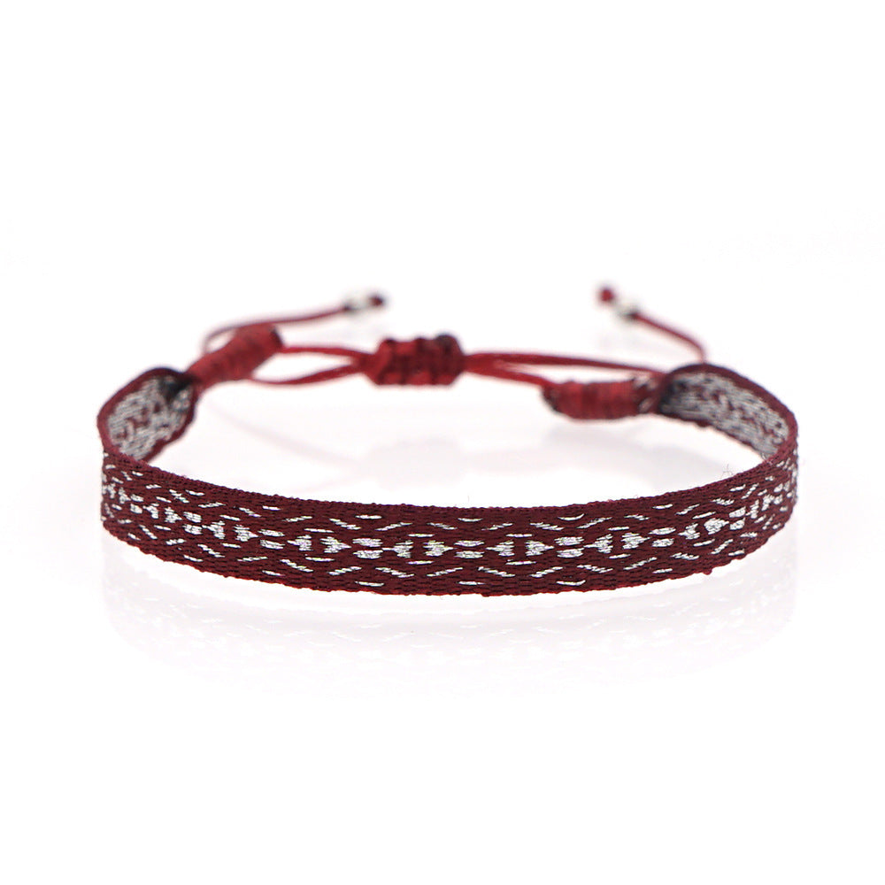 Wholesale Ethnic Style Webbing Lucky Stacking Bracelets Miyuki ACC-BT-Qiqi020