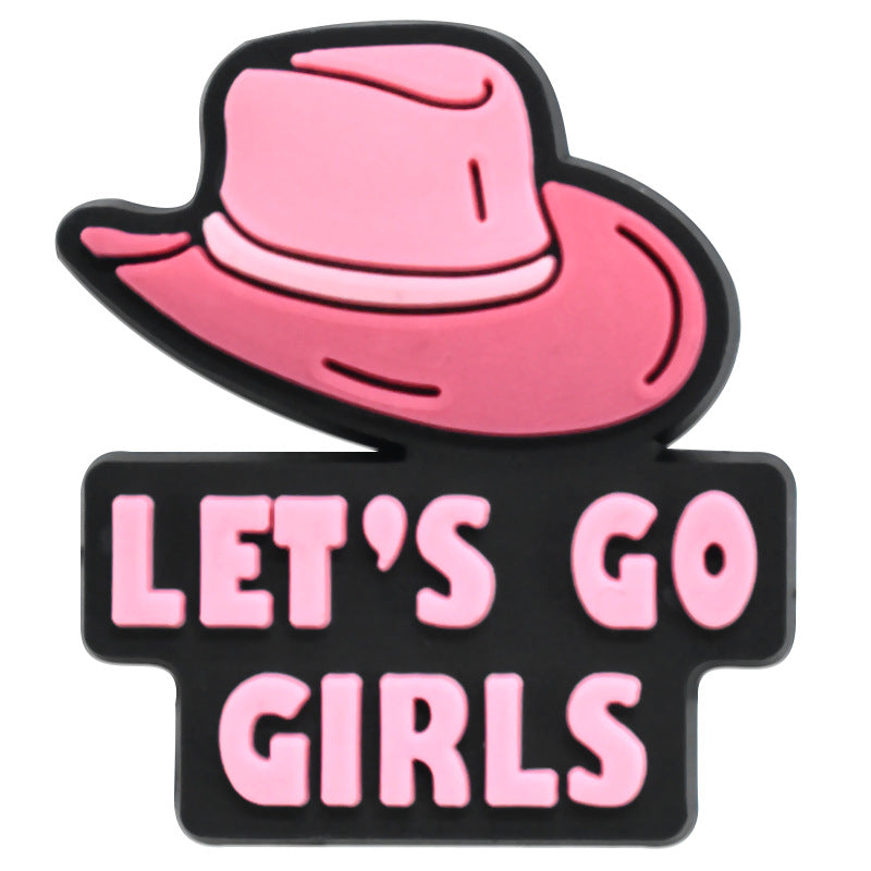 Wholesale Random 100pcs Pink Denim Series Shoes Accessories Shoes Charms ACC-SC-RYY051