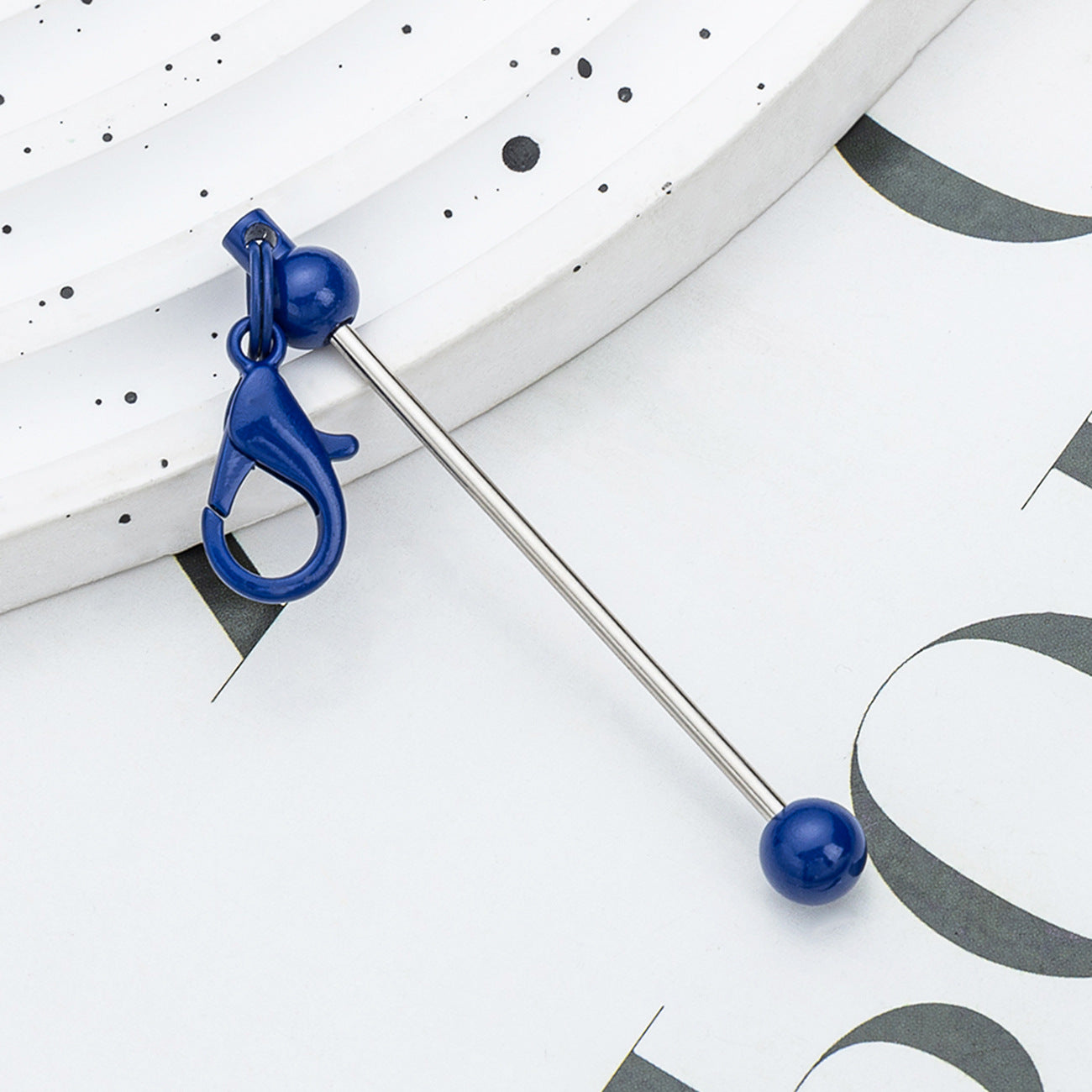 Wholesale Beadable Bar Keychains DIY Zipper Decoration ACC-KC-HuaH007