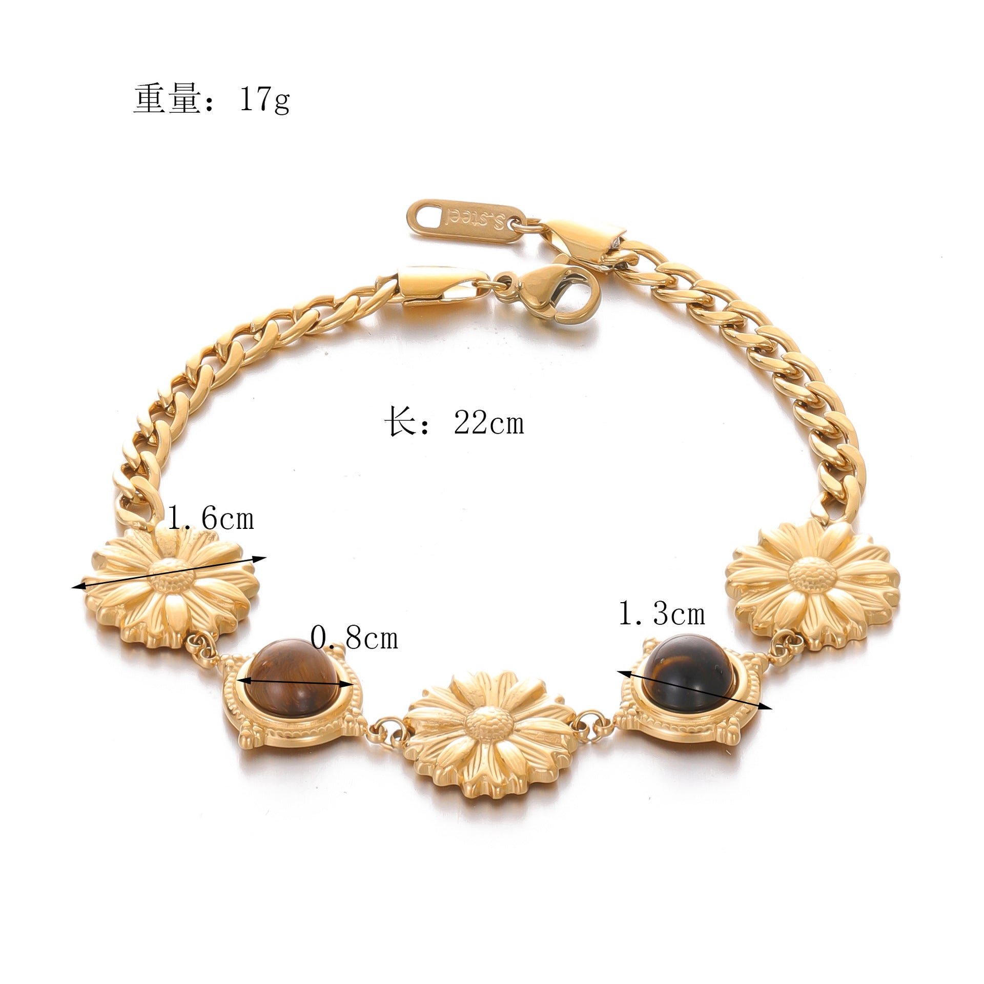 Wholesale Baroque Retro Luxury  Stainless Steel Jewelry Bracelet