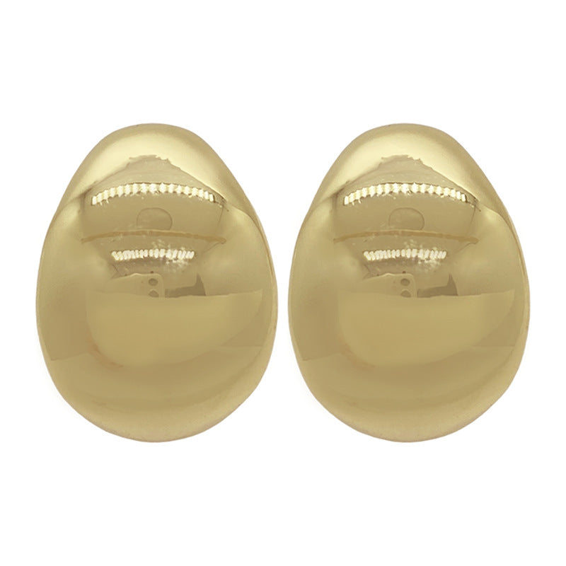 Wholesale Metal Irregular C Shape Earrings