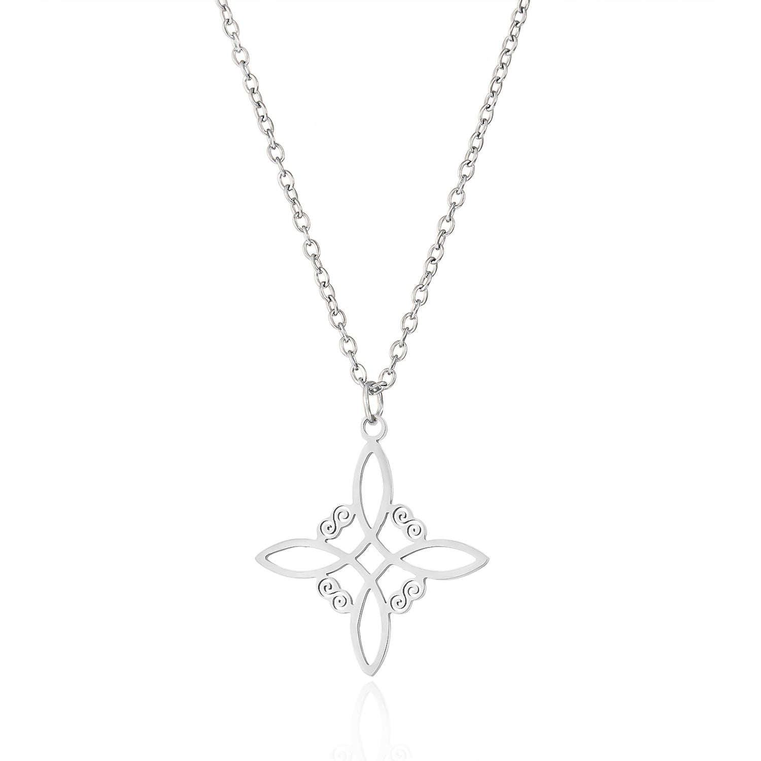 Wholesale  stainless steel Irish Celtic knot necklace