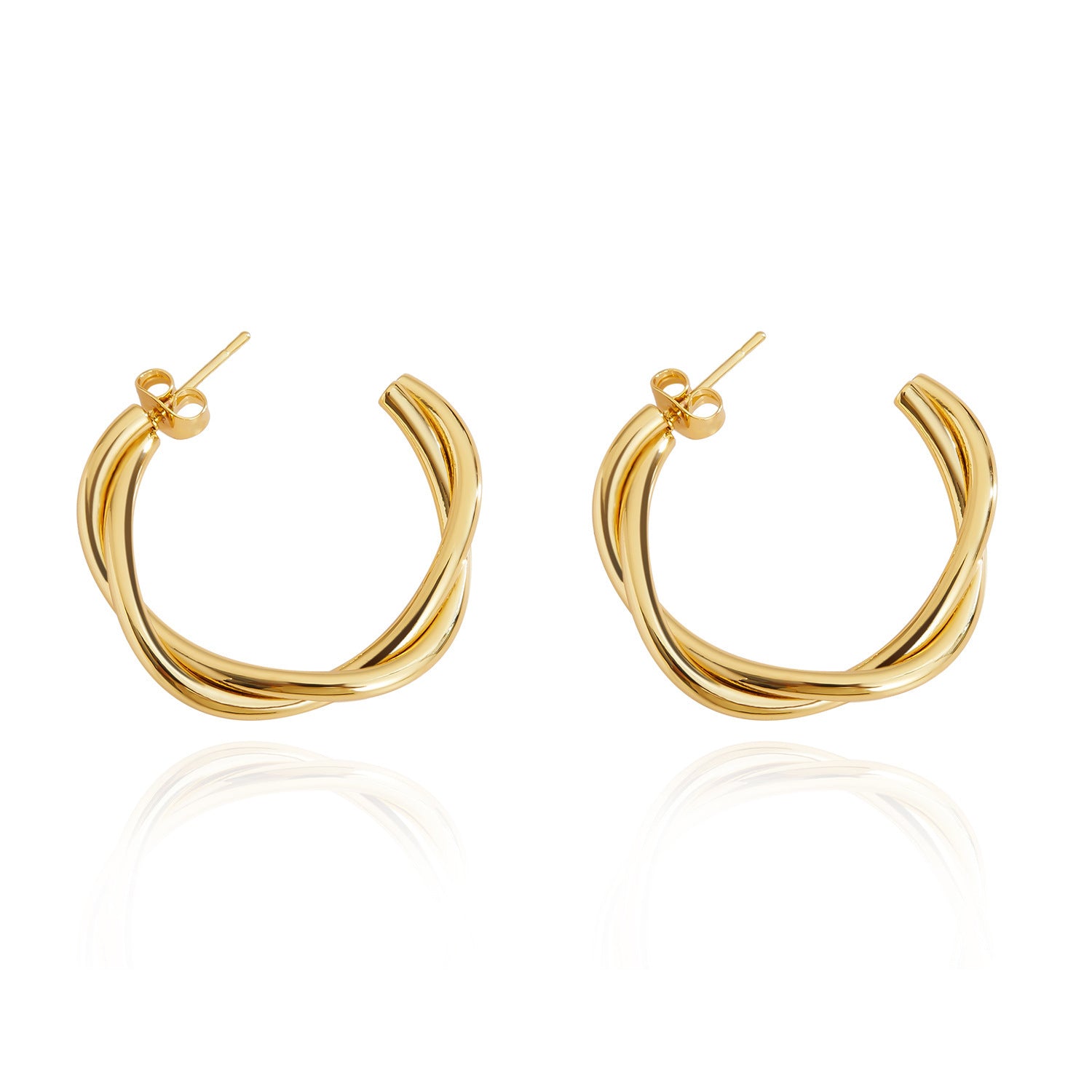 Wholesale Love Earrings Stainless Steel Multi-Layer Earrings