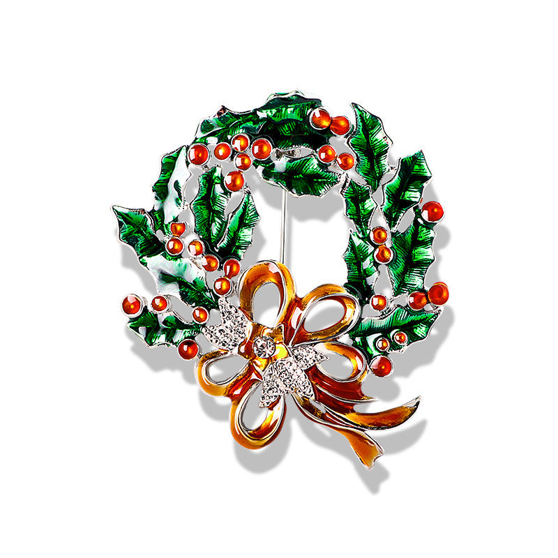 Wholesale Christmas cartoon snowman corsage brooch