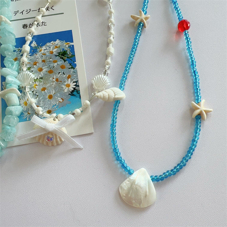 Wholesale  Natural Stone Shell Necklace