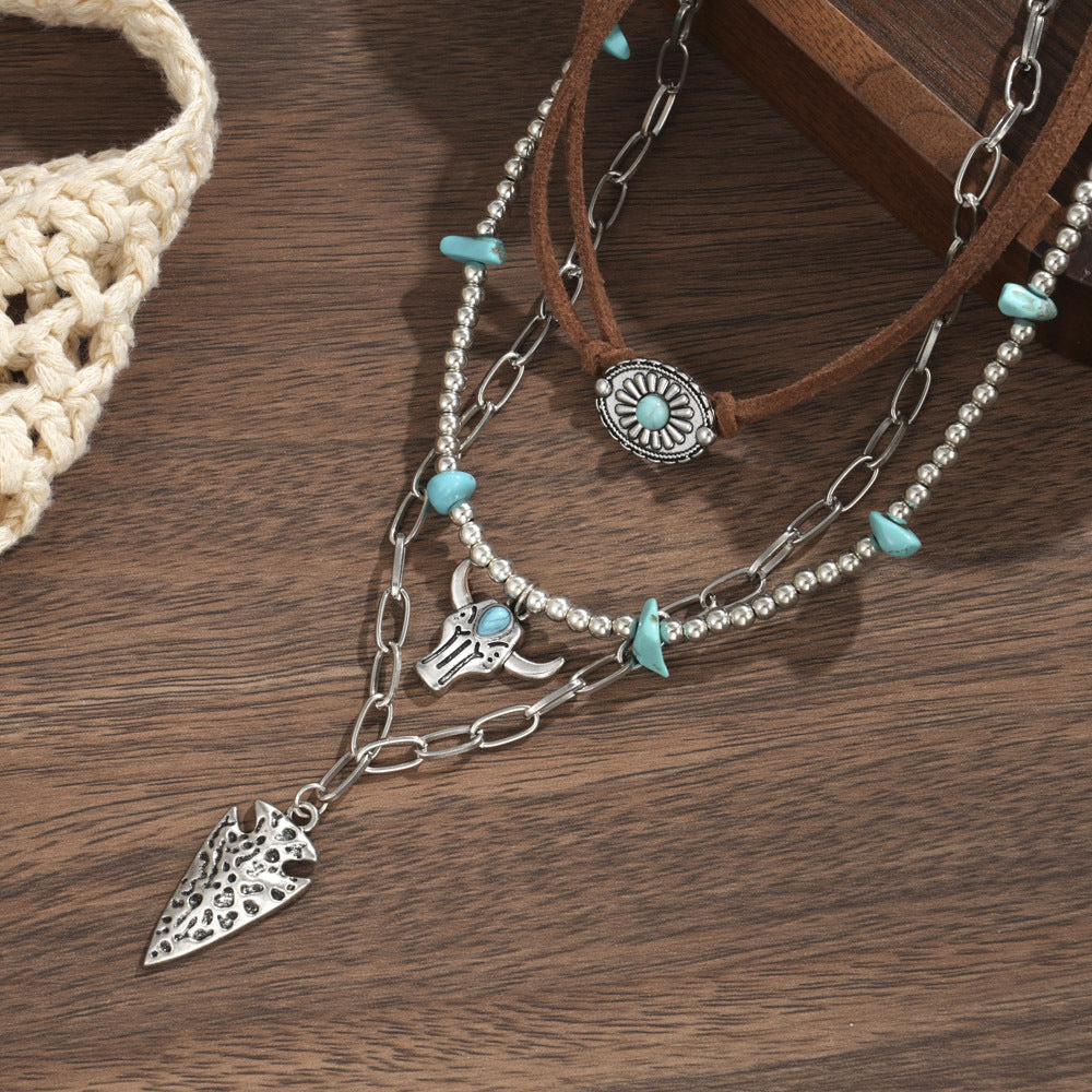 Wholesale Double-Layer Stacked Necklace for Women