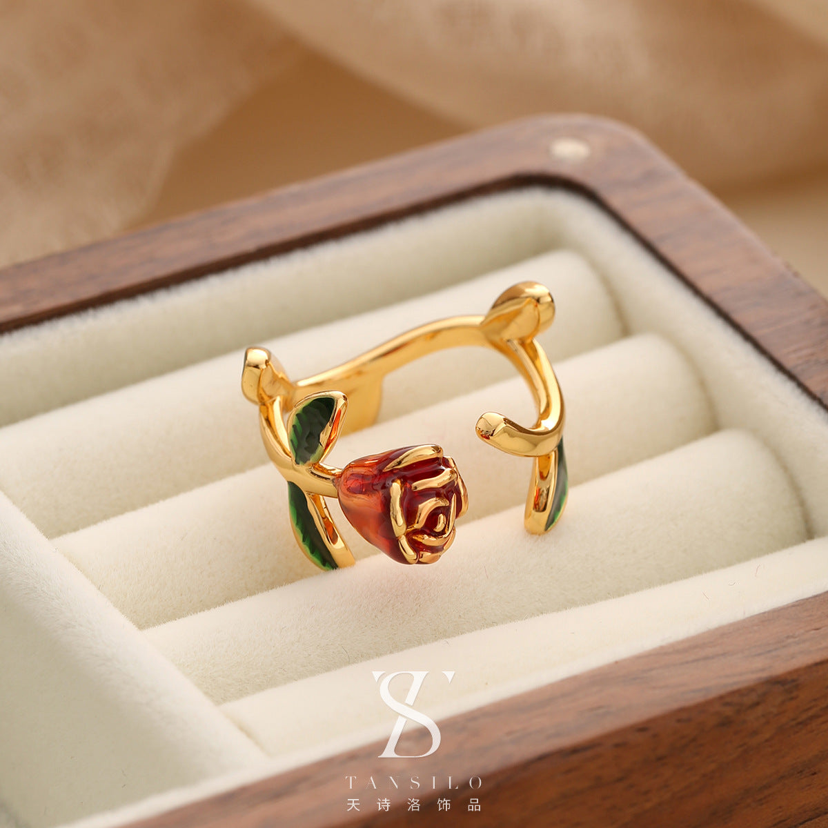 Wholesale Real Pearl Butterfly Ring Opening Ring Adjustable Non-fading Index Finger Ring