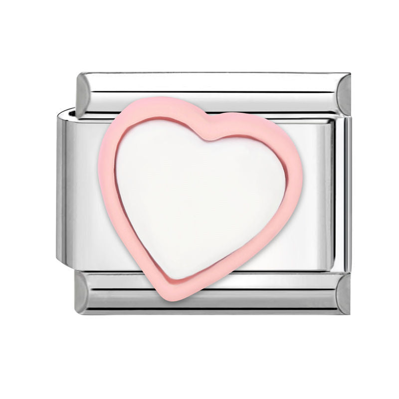 Wholesale  Italian modular bracelet 9mm DIY splicing detachable stainless steel letter flower combinable bracelet