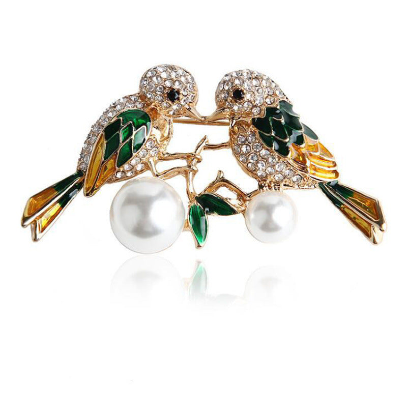 Wholesale Magpie bird animal brooch