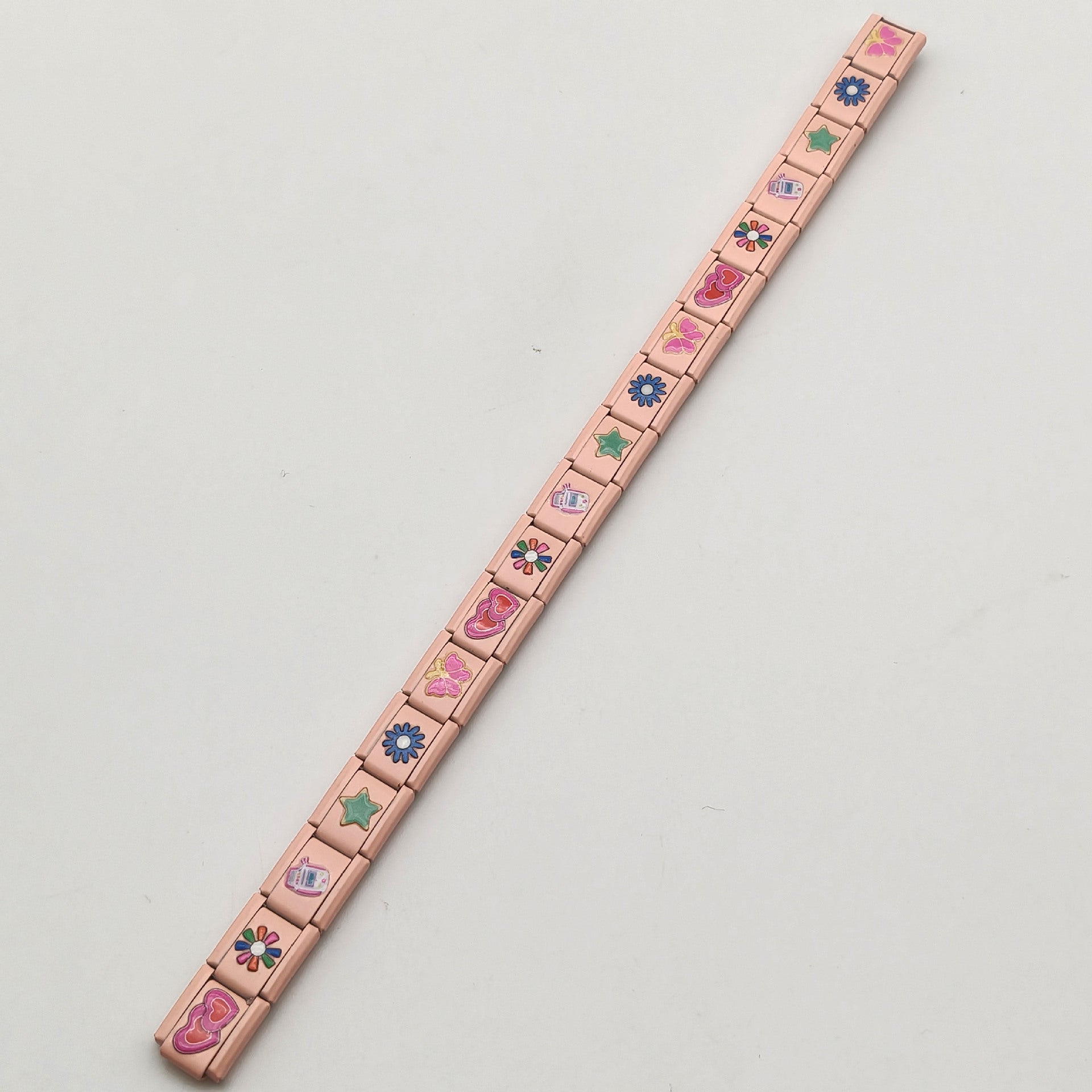 Wholesale 304 stainless steel elastic Italian modular splicing bracelet DIY Composable Bracelet Charms DIY Bracelets