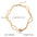 Wholesale Stainless Steel 18K Gold Double-layer Necklace Bracelet Light Luxury Necklaces