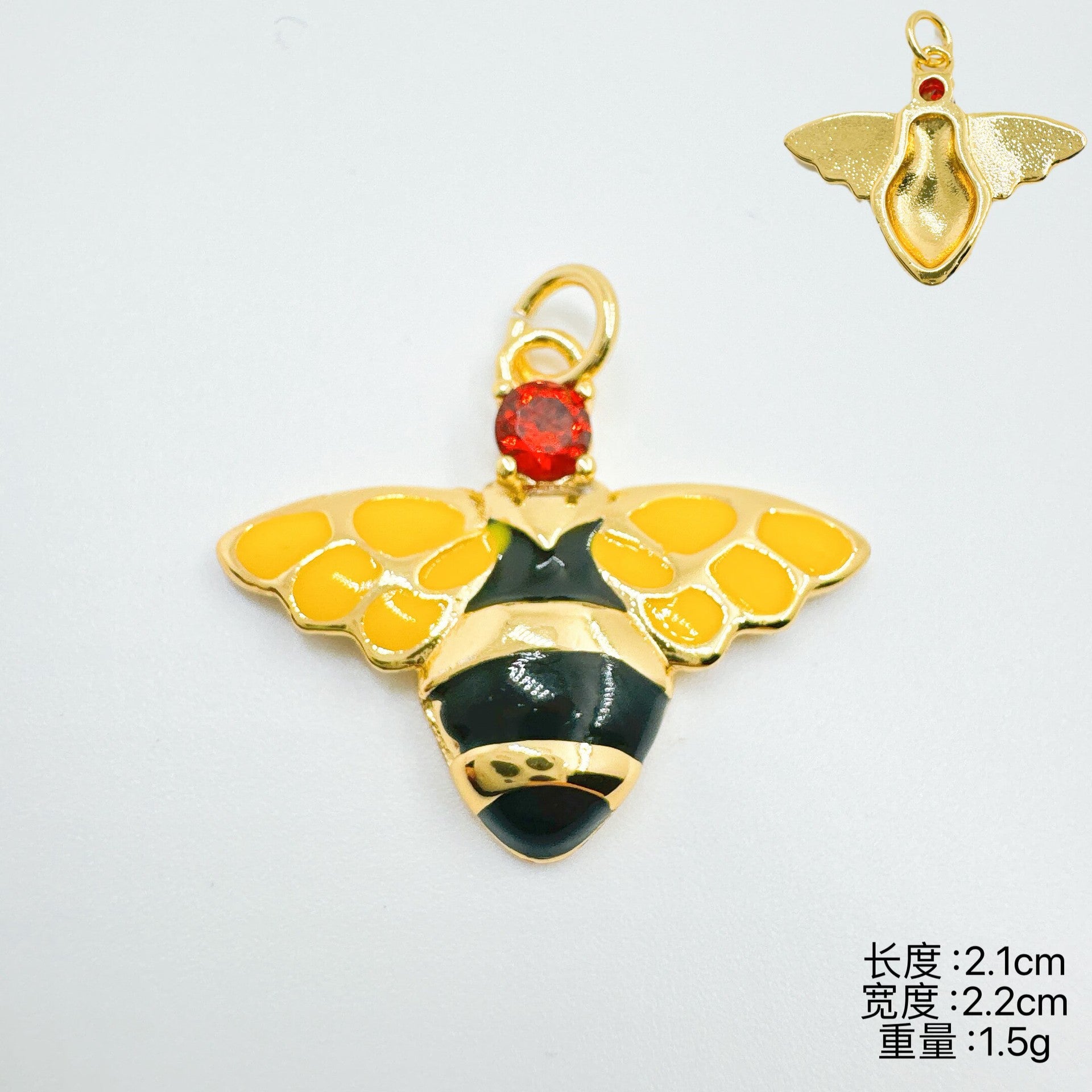 Wholesale Trendy Bee Butterfly Necklace Copper Electroplated Layering Jewelry Gift for Women
