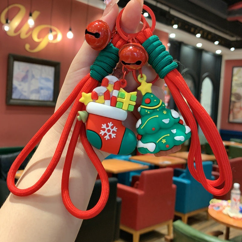 Wholesale Christmas  creative children' s bag keychain cartoon doll gift keychain