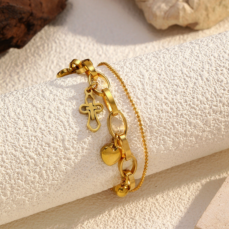 Wholesale gold-plated stainless steel bracelet