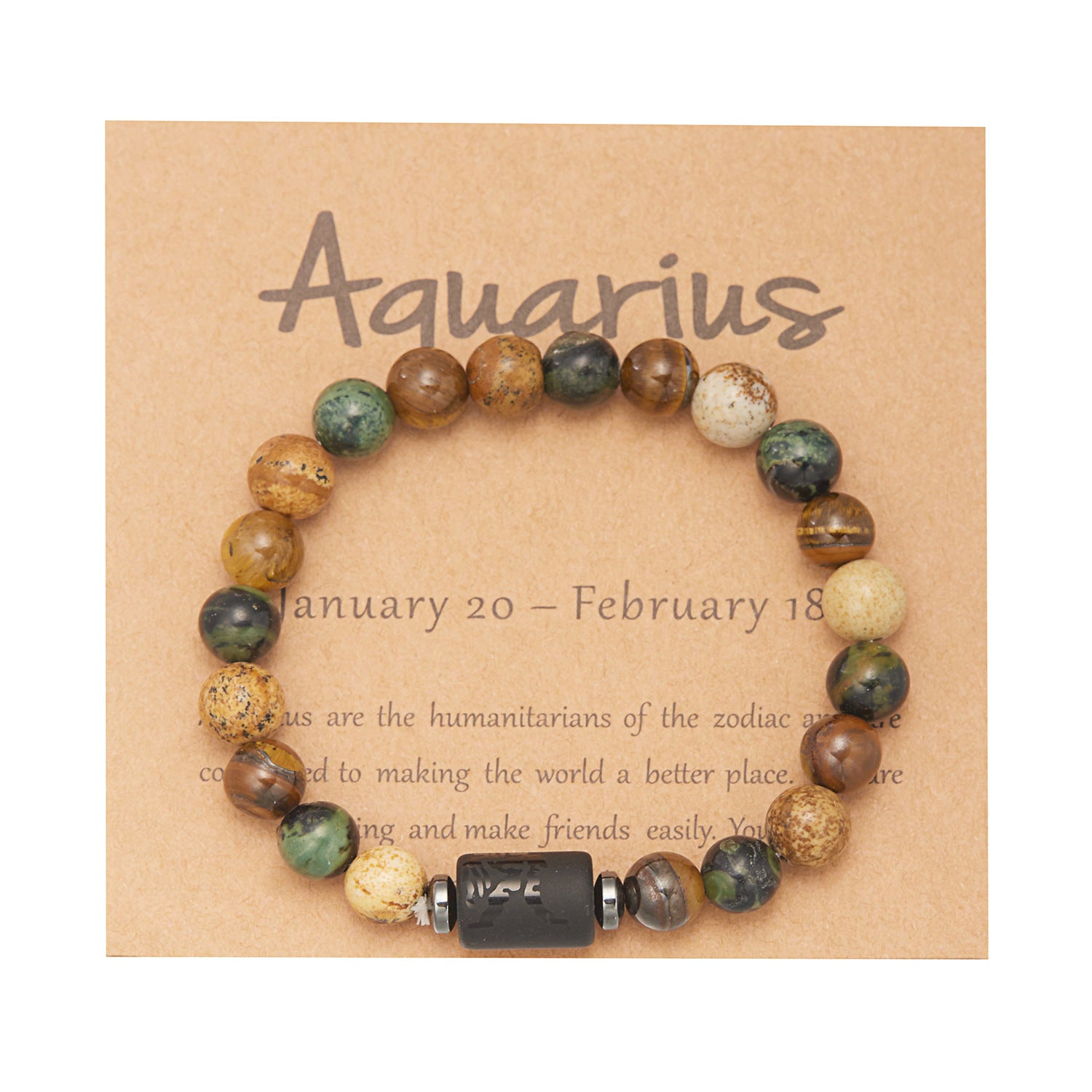 Großhandel Naturstein zwölf Konstellation Perlenarmband