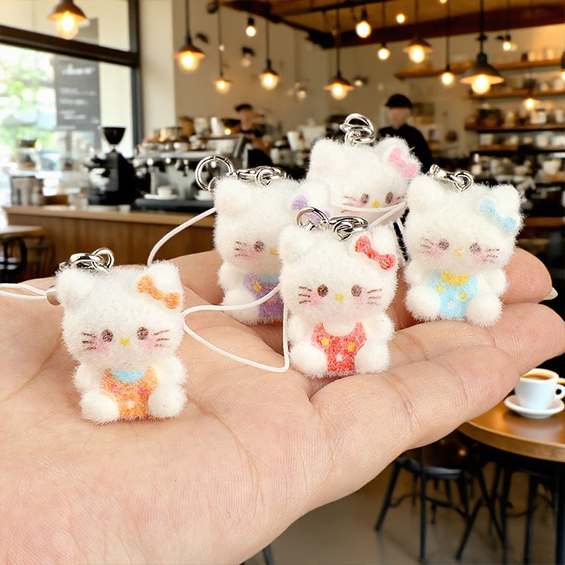 Wholesale Three-Dimensional Cat Pendant Keychains