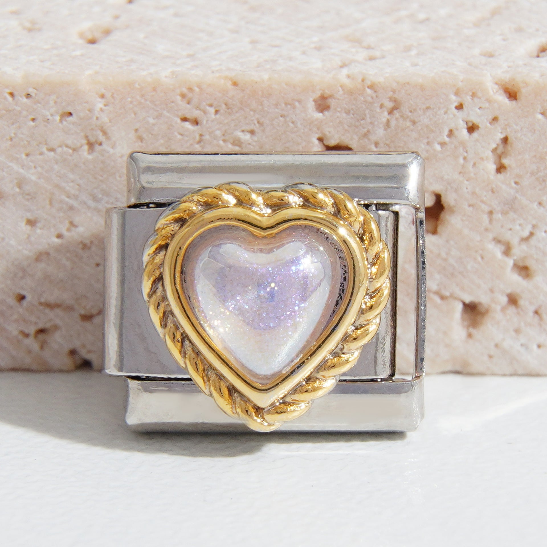 Wholesale  9mm Italian Charm Starter Bracelets DIY square Single Section Creative Stainless Steel Composable Bracelet