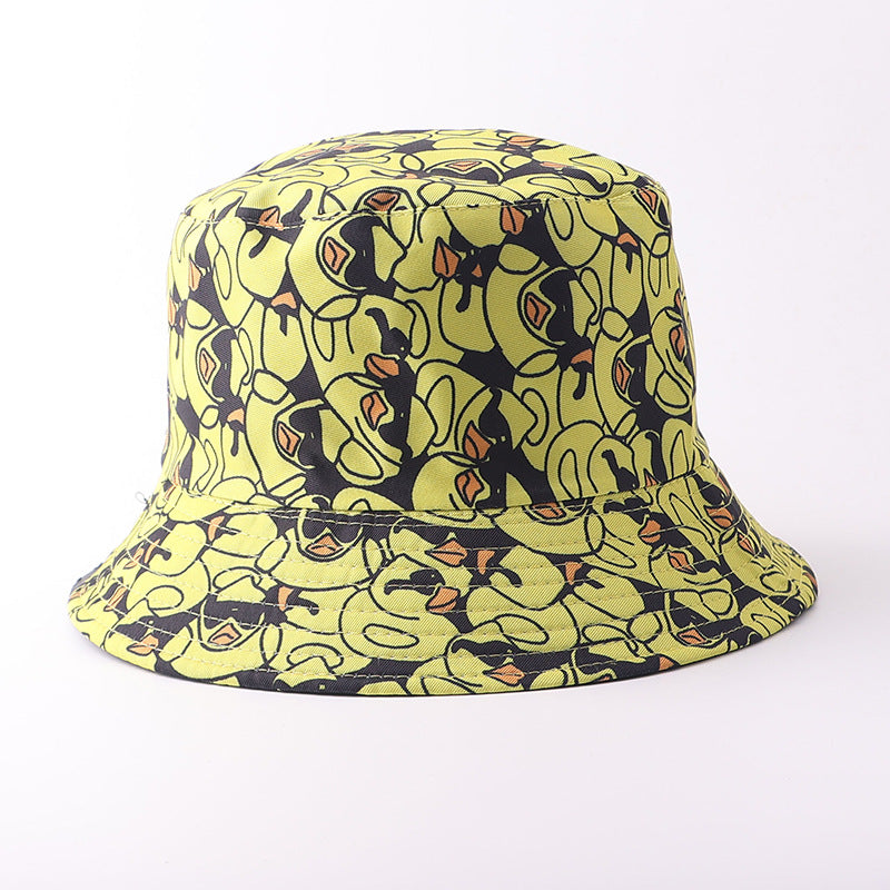 Wholesale Digital Print Yellow Duck Bucket Hat Fashion Party Accessory Gift