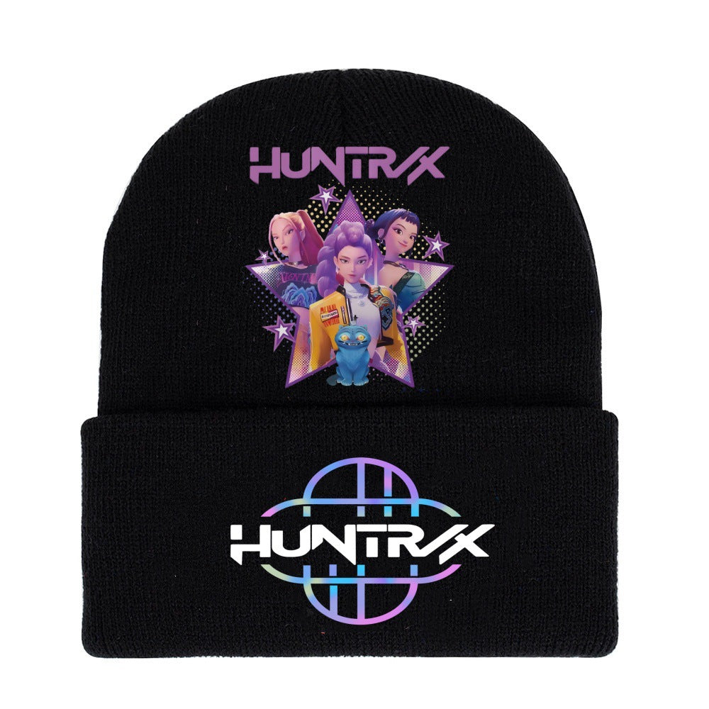 Wholesale kpop anime cartoon knitted hat Beanie