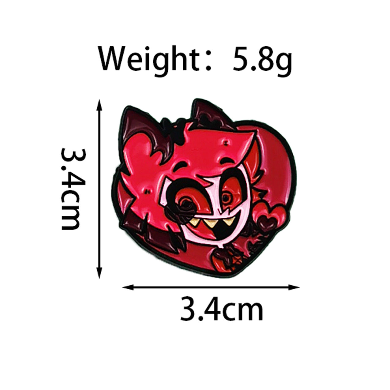 Wholesale Zinc Alloy Vampire Ghost Brooch Pin,  Stylish  Costume Accessory,  Boutique Jewelry for Bag Charm or Everyday Wear