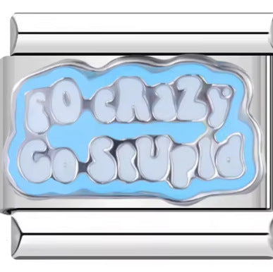 Wholesale Italian Charm Bracelet 9mm DIY BELIEVE English HELLO letter  Creative Stainless Steel Composable Bracelet