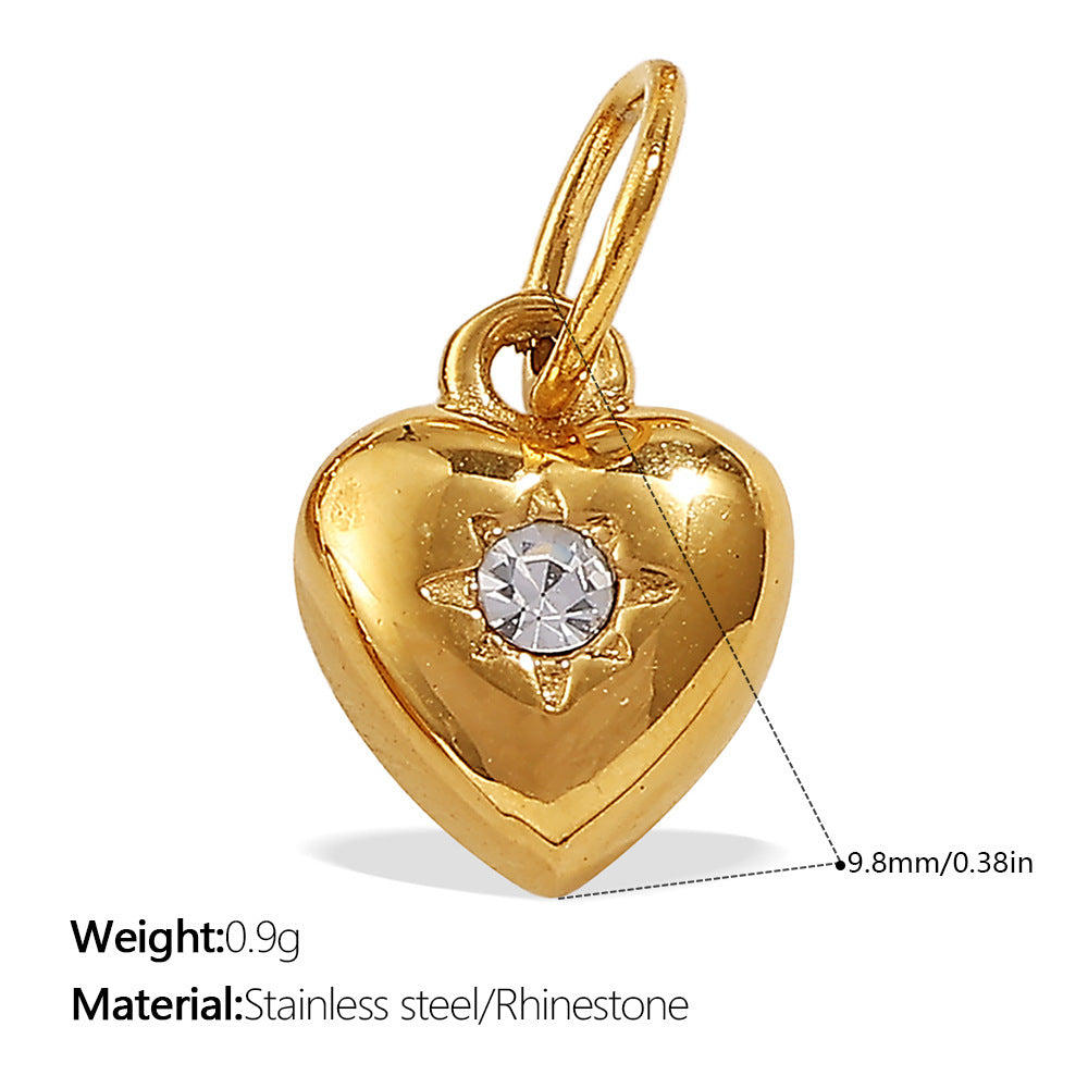 Wholesale Jewelry with Heart Design Stainless Steel,  Diy-Friendly Necklace and Bracelet for Girls and Boys